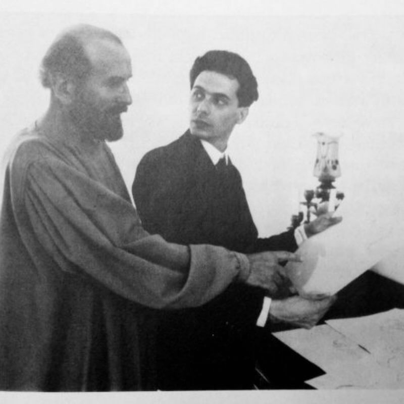 egon schiele et gustav klimt sur la même photo